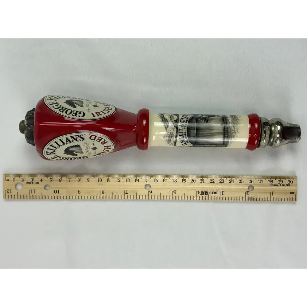George Killian's Irish Red Beer Tap Handle Ceramic G Heileman Breweriana